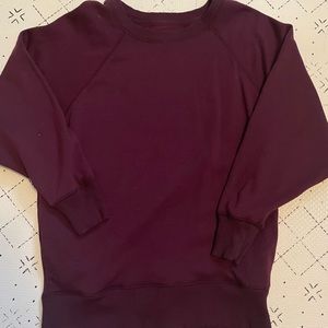 Aerie burgundy sweatshirt